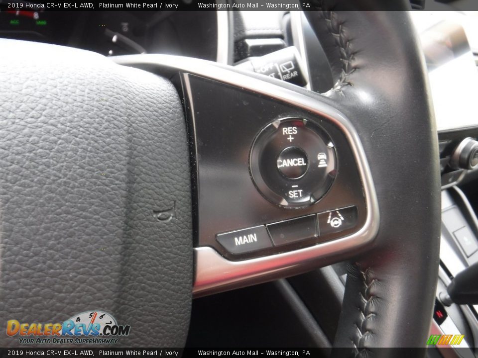 2019 Honda CR-V EX-L AWD Platinum White Pearl / Ivory Photo #27