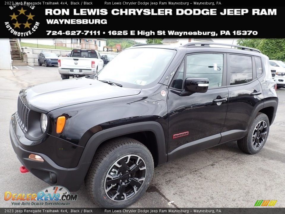 2023 Jeep Renegade Trailhawk 4x4 Black / Black Photo #1