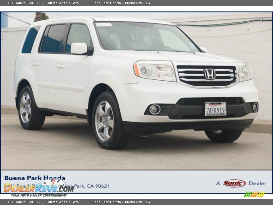 2013 Honda Pilot EX-L Taffeta White / Gray Photo #1