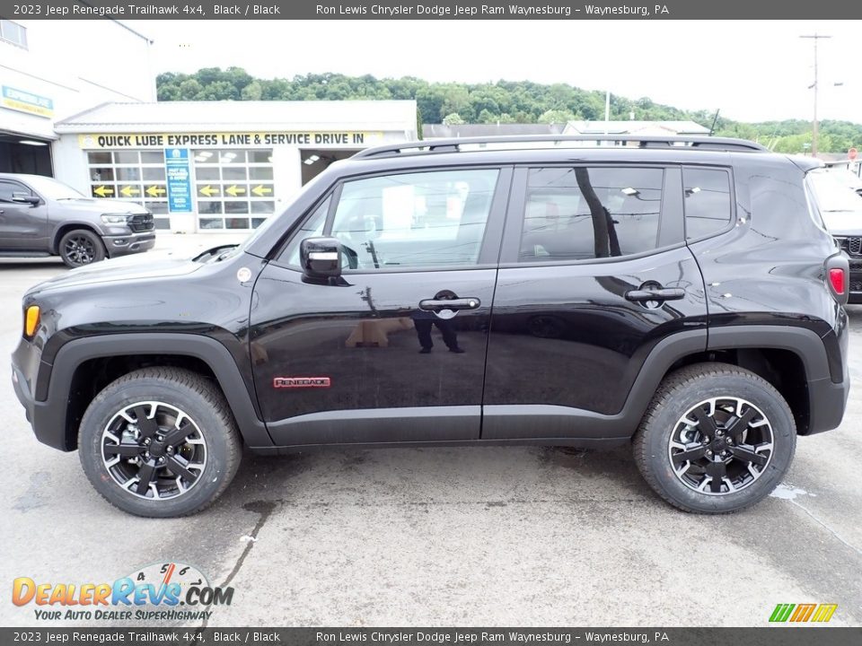 Black 2023 Jeep Renegade Trailhawk 4x4 Photo #2