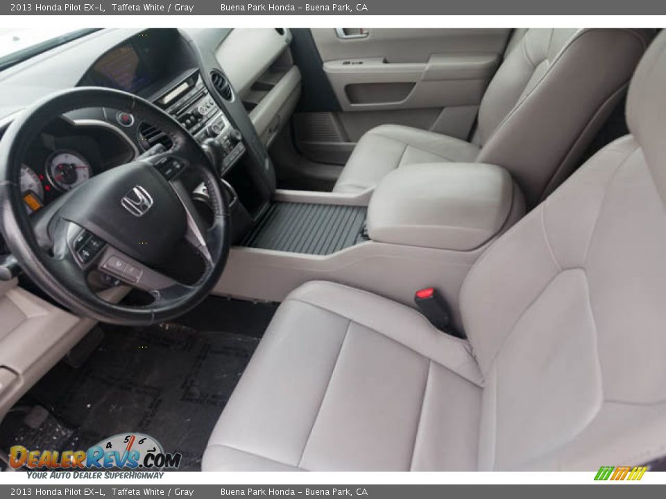 2013 Honda Pilot EX-L Taffeta White / Gray Photo #3