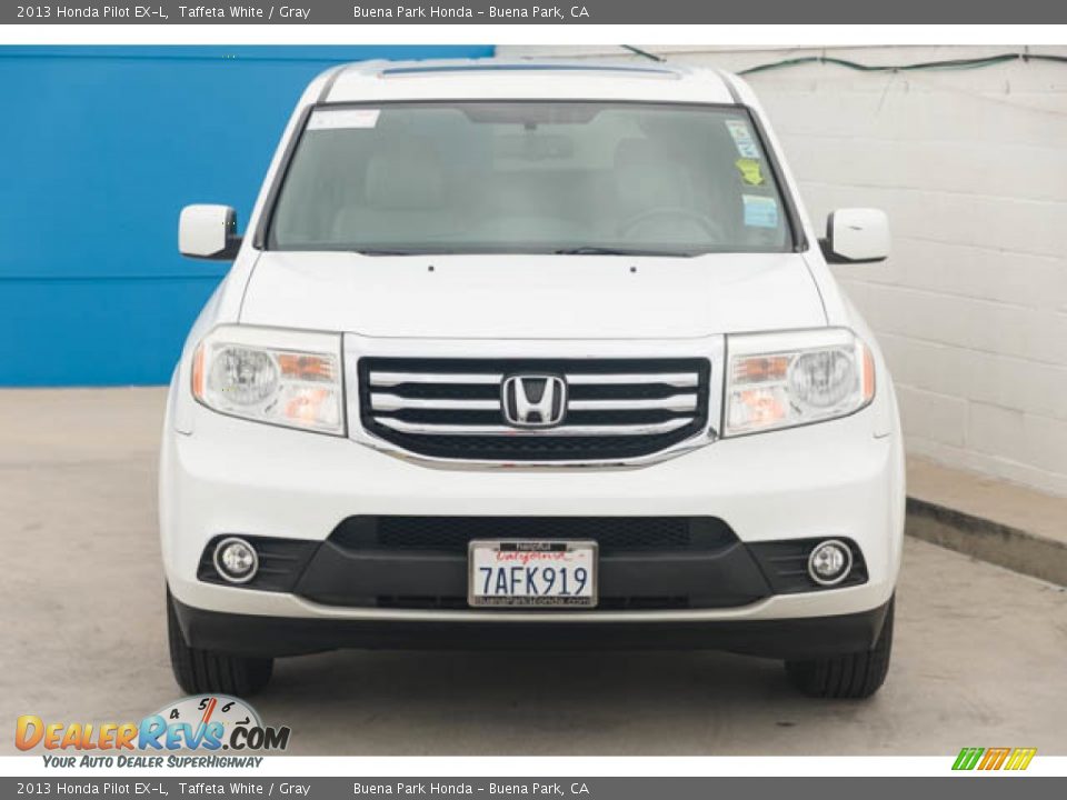 2013 Honda Pilot EX-L Taffeta White / Gray Photo #7