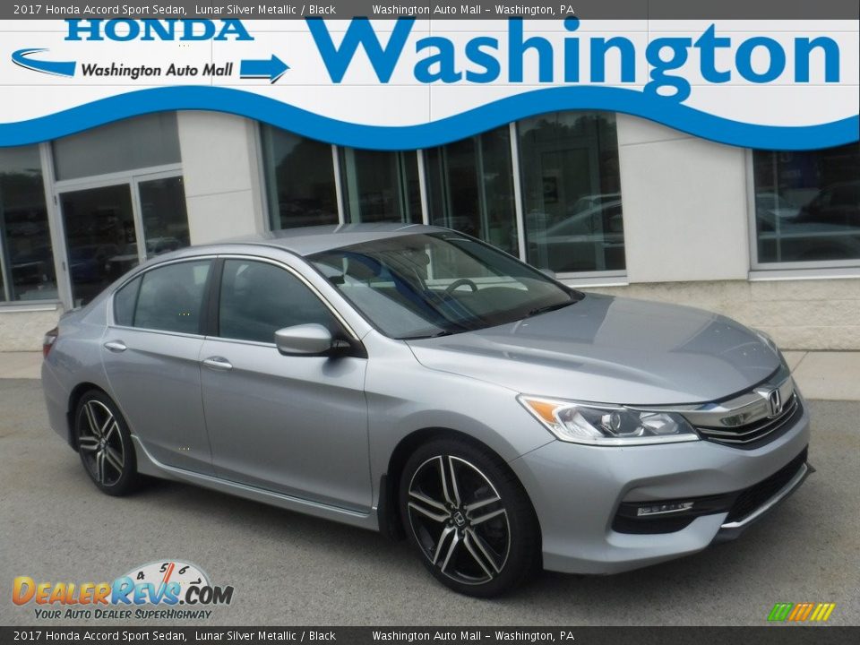 2017 Honda Accord Sport Sedan Lunar Silver Metallic / Black Photo #1