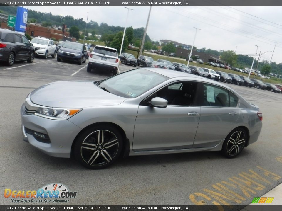 2017 Honda Accord Sport Sedan Lunar Silver Metallic / Black Photo #6