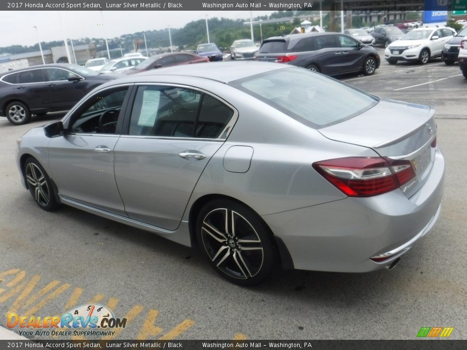 2017 Honda Accord Sport Sedan Lunar Silver Metallic / Black Photo #7