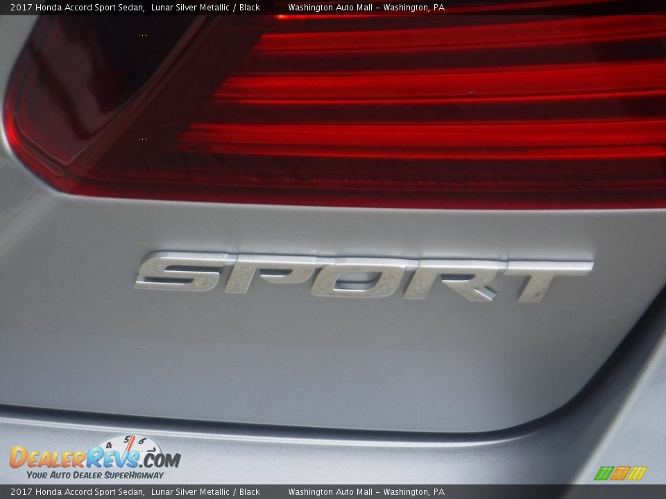 2017 Honda Accord Sport Sedan Lunar Silver Metallic / Black Photo #8