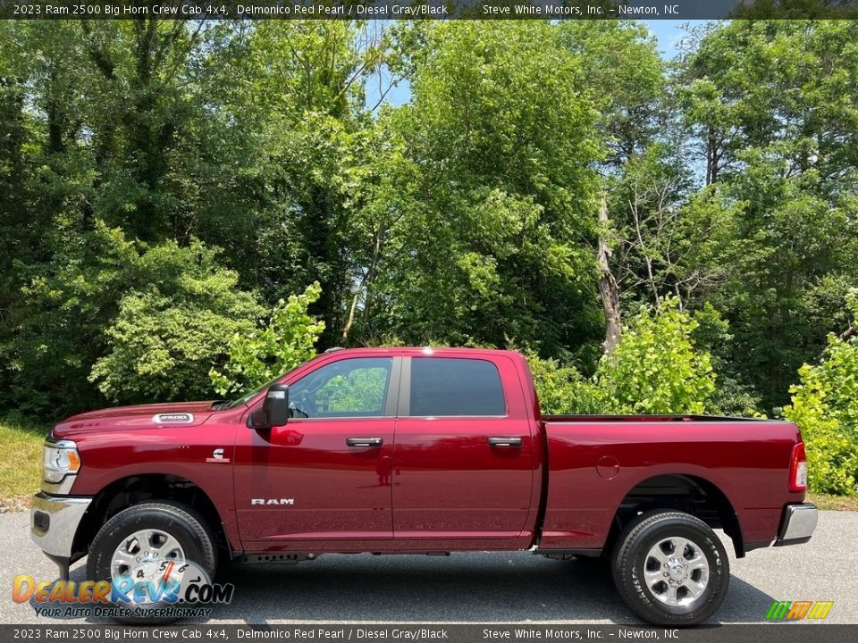 Delmonico Red Pearl 2023 Ram 2500 Big Horn Crew Cab 4x4 Photo #1