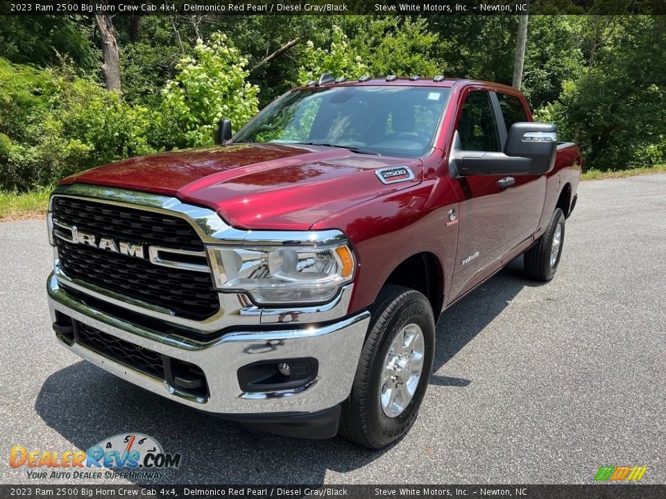 2023 Ram 2500 Big Horn Crew Cab 4x4 Delmonico Red Pearl / Diesel Gray/Black Photo #2