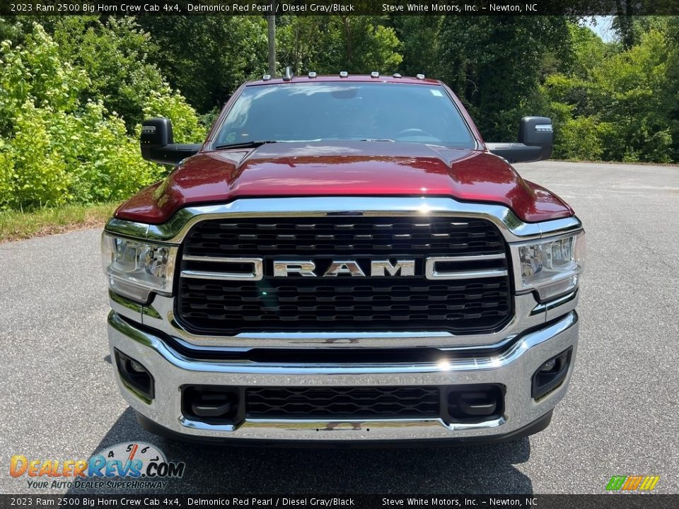 2023 Ram 2500 Big Horn Crew Cab 4x4 Delmonico Red Pearl / Diesel Gray/Black Photo #3