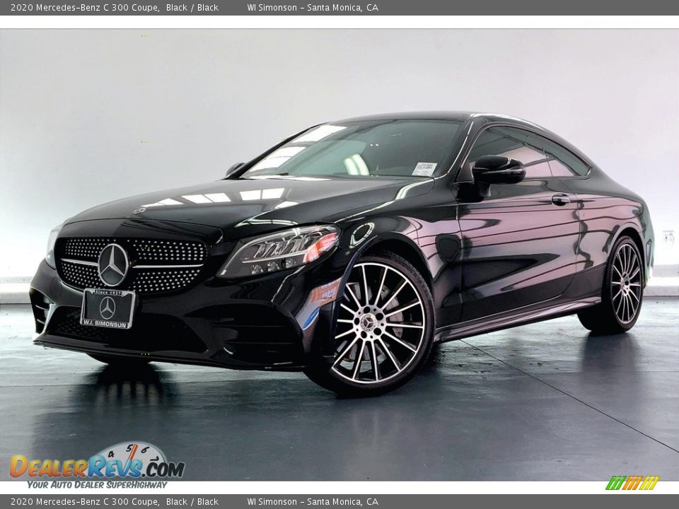 2020 Mercedes-Benz C 300 Coupe Black / Black Photo #12