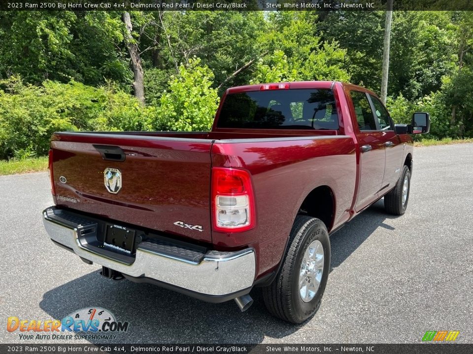 2023 Ram 2500 Big Horn Crew Cab 4x4 Delmonico Red Pearl / Diesel Gray/Black Photo #6