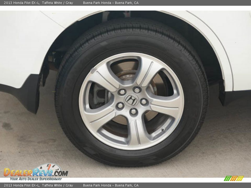 2013 Honda Pilot EX-L Taffeta White / Gray Photo #34