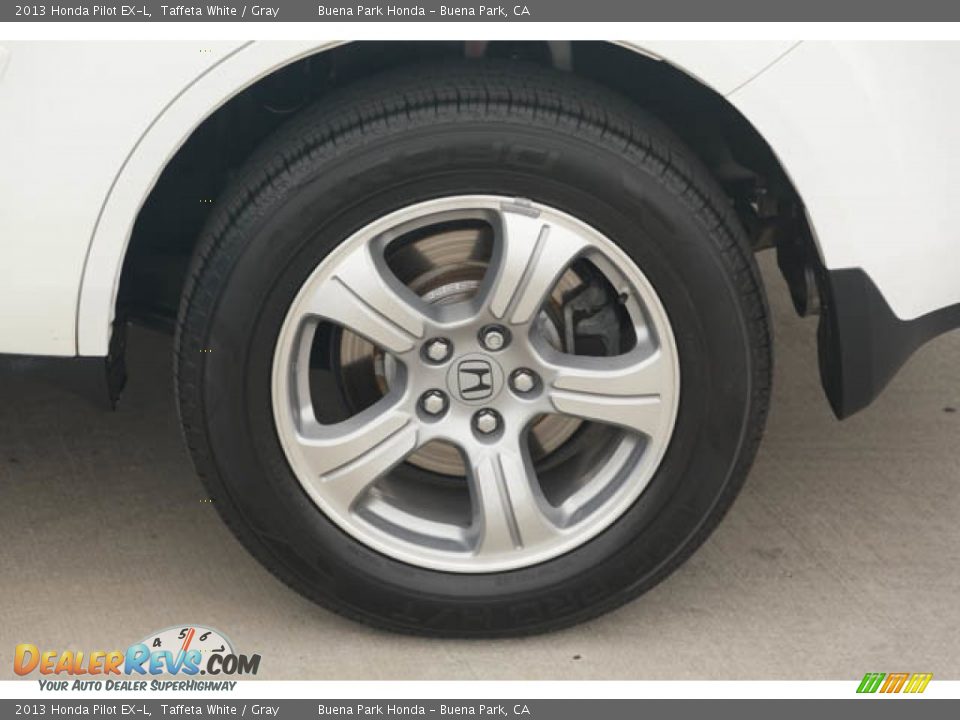 2013 Honda Pilot EX-L Taffeta White / Gray Photo #36