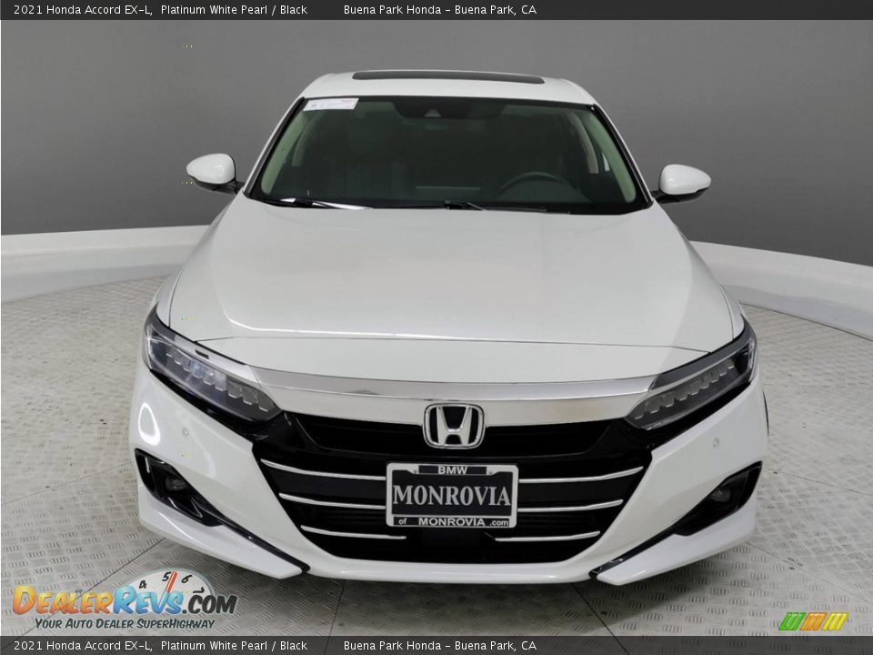 2021 Honda Accord EX-L Platinum White Pearl / Black Photo #2