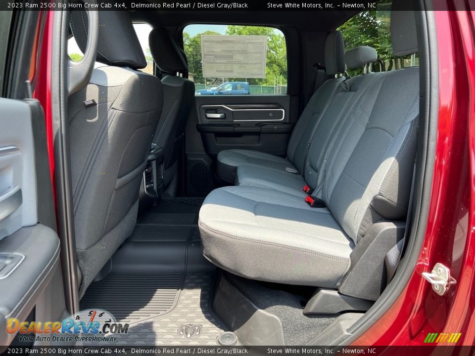 Rear Seat of 2023 Ram 2500 Big Horn Crew Cab 4x4 Photo #15