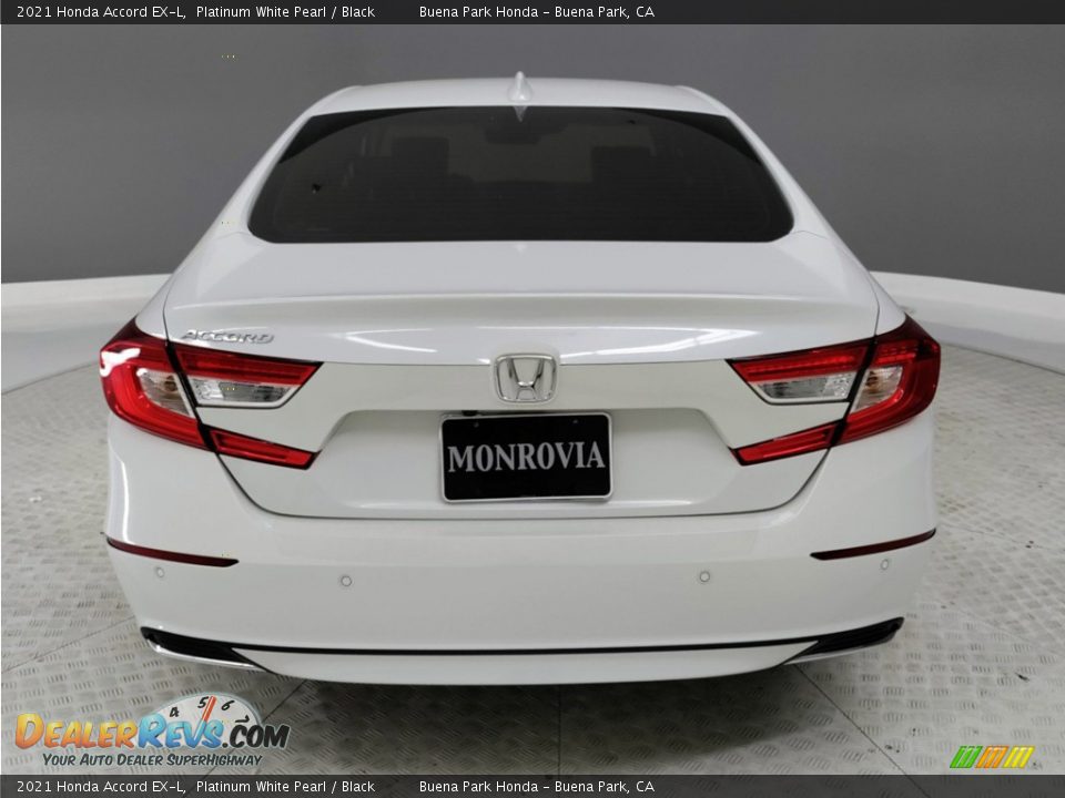 2021 Honda Accord EX-L Platinum White Pearl / Black Photo #7