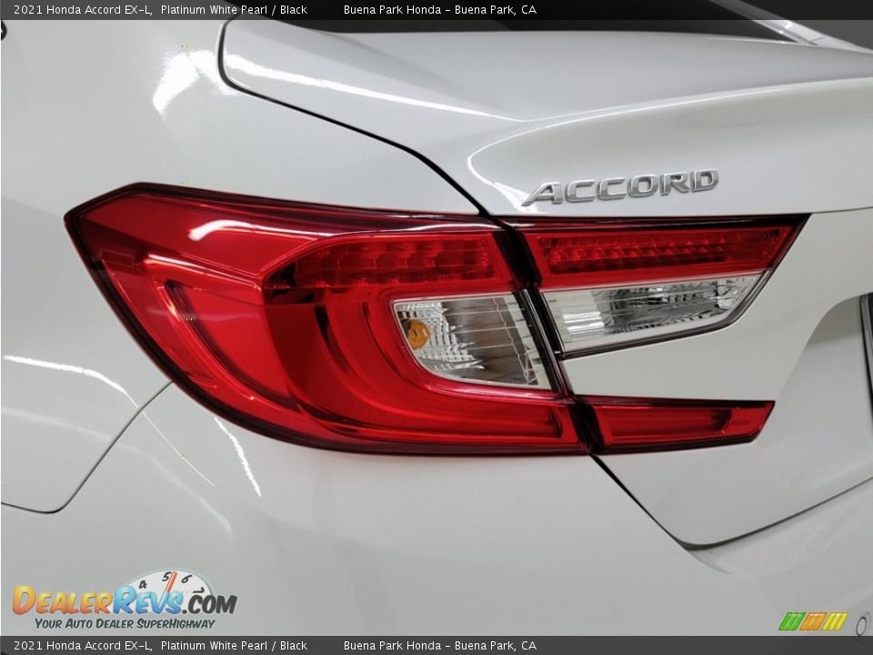 2021 Honda Accord EX-L Platinum White Pearl / Black Photo #8