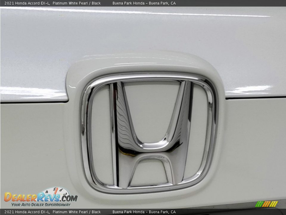 2021 Honda Accord EX-L Platinum White Pearl / Black Photo #9