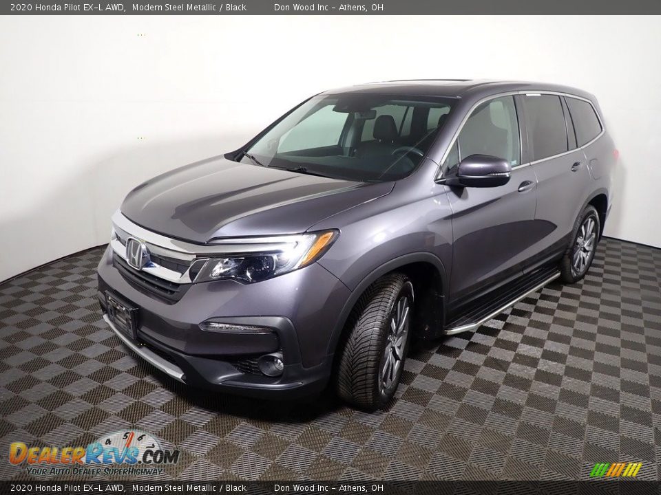 Modern Steel Metallic 2020 Honda Pilot EX-L AWD Photo #9