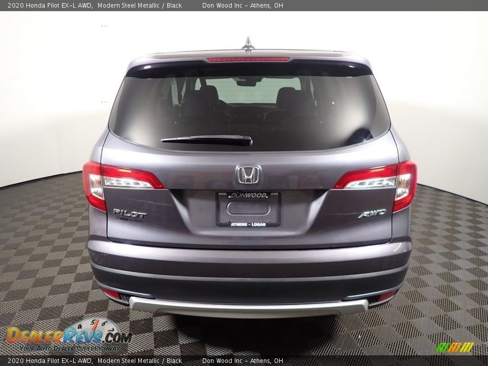 2020 Honda Pilot EX-L AWD Modern Steel Metallic / Black Photo #12