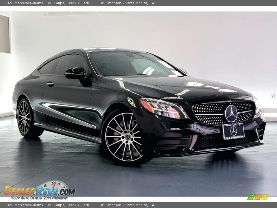 2020 Mercedes-Benz C 300 Coupe Black / Black Photo #34