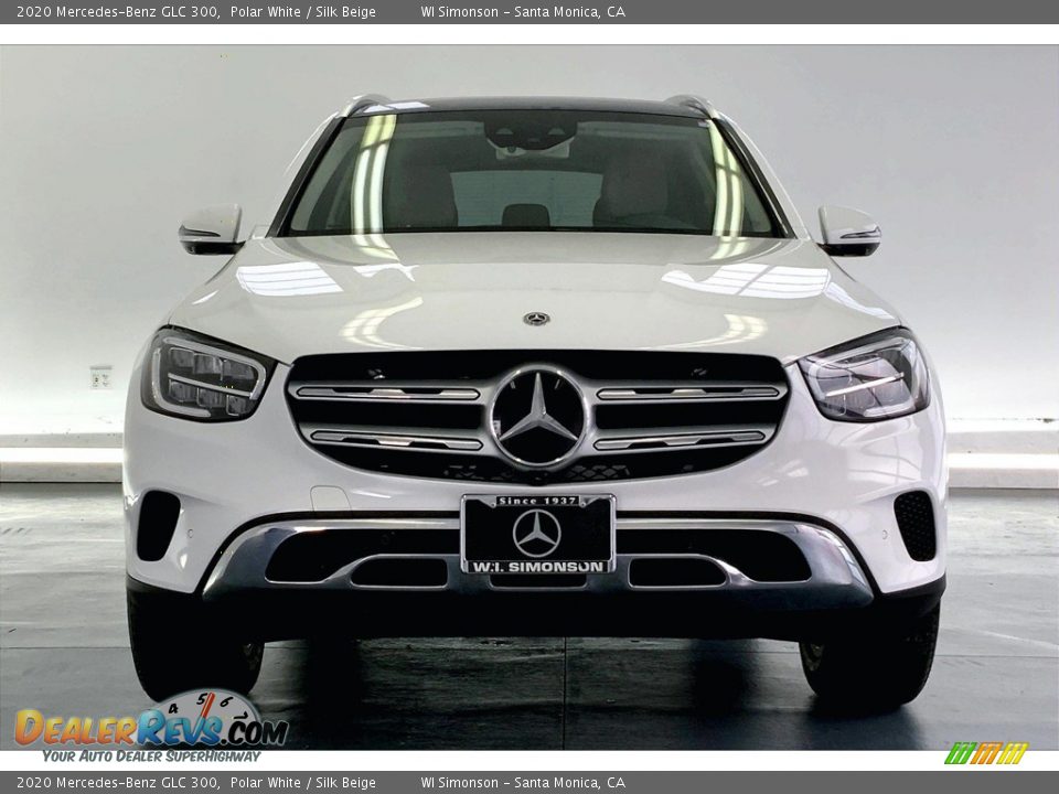 2020 Mercedes-Benz GLC 300 Polar White / Silk Beige Photo #2