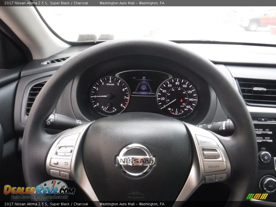 2017 Nissan Altima 2.5 S Super Black / Charcoal Photo #21