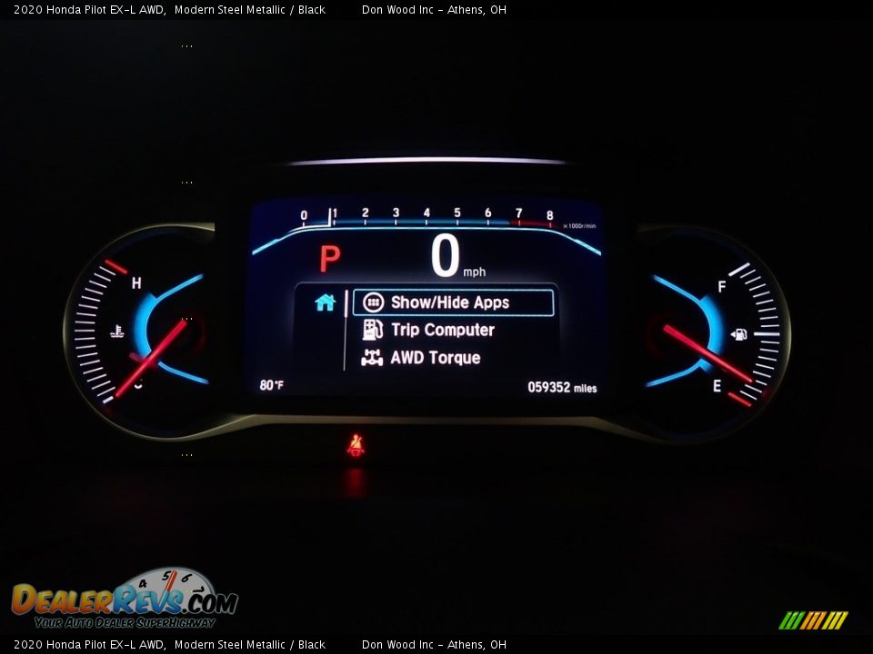 2020 Honda Pilot EX-L AWD Gauges Photo #26