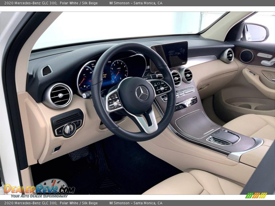 2020 Mercedes-Benz GLC 300 Polar White / Silk Beige Photo #14