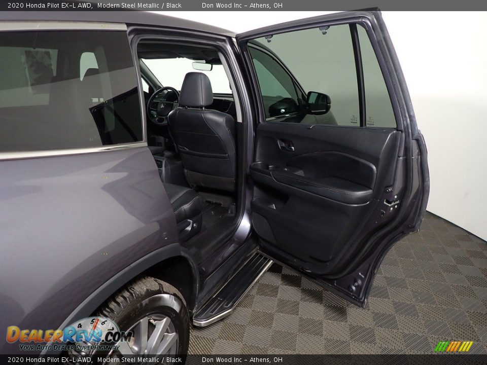 2020 Honda Pilot EX-L AWD Modern Steel Metallic / Black Photo #33