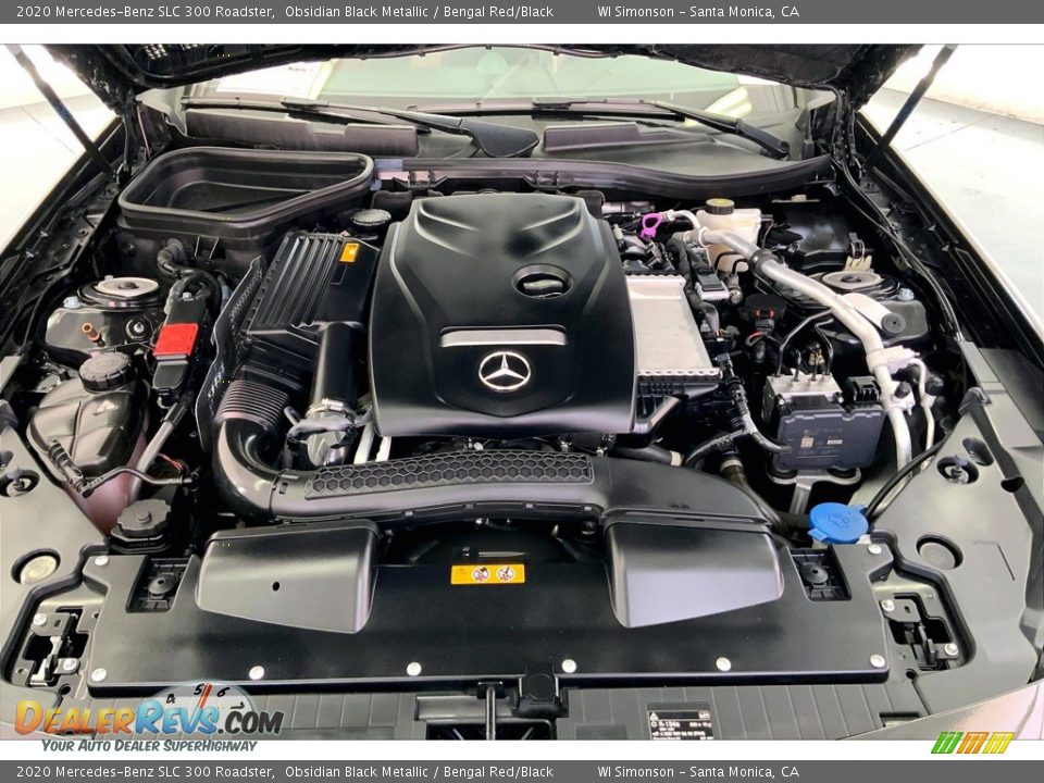 2020 Mercedes-Benz SLC 300 Roadster Obsidian Black Metallic / Bengal Red/Black Photo #8