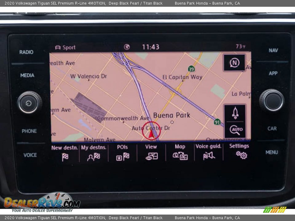 Navigation of 2020 Volkswagen Tiguan SEL Premium R-Line 4MOTION Photo #26