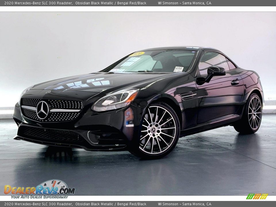 2020 Mercedes-Benz SLC 300 Roadster Obsidian Black Metallic / Bengal Red/Black Photo #11