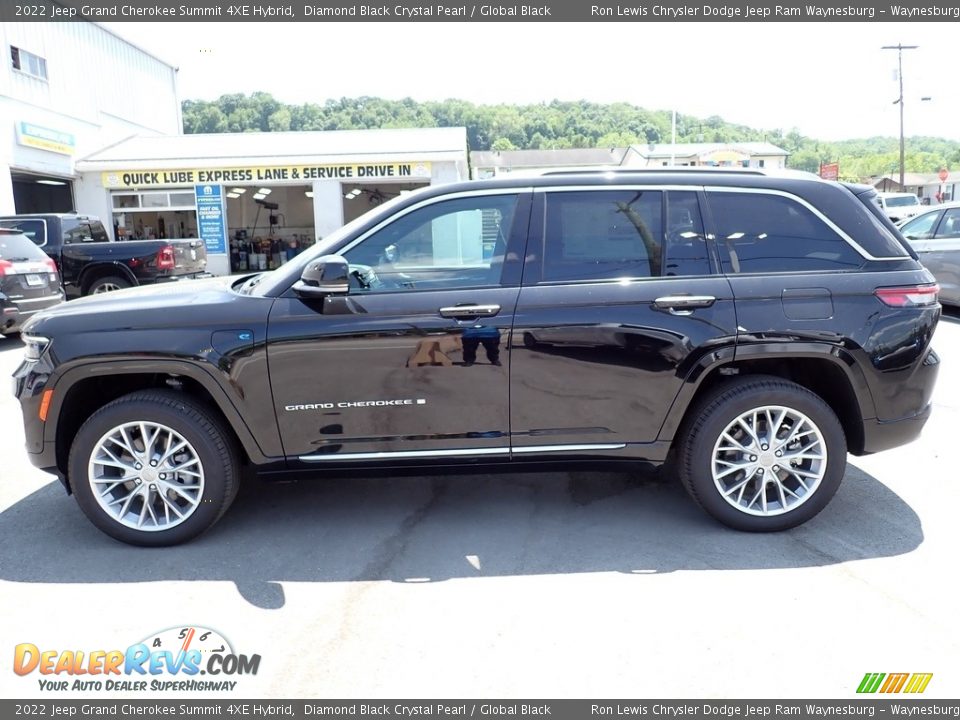 2022 Jeep Grand Cherokee Summit 4XE Hybrid Diamond Black Crystal Pearl / Global Black Photo #2