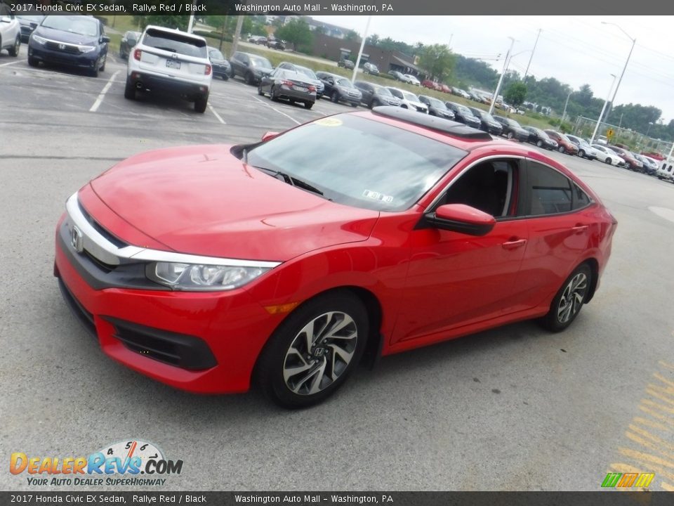 2017 Honda Civic EX Sedan Rallye Red / Black Photo #6