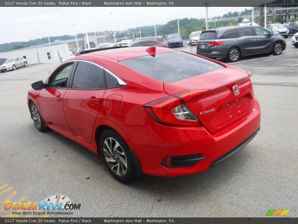 2017 Honda Civic EX Sedan Rallye Red / Black Photo #8