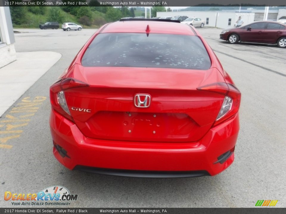 2017 Honda Civic EX Sedan Rallye Red / Black Photo #9