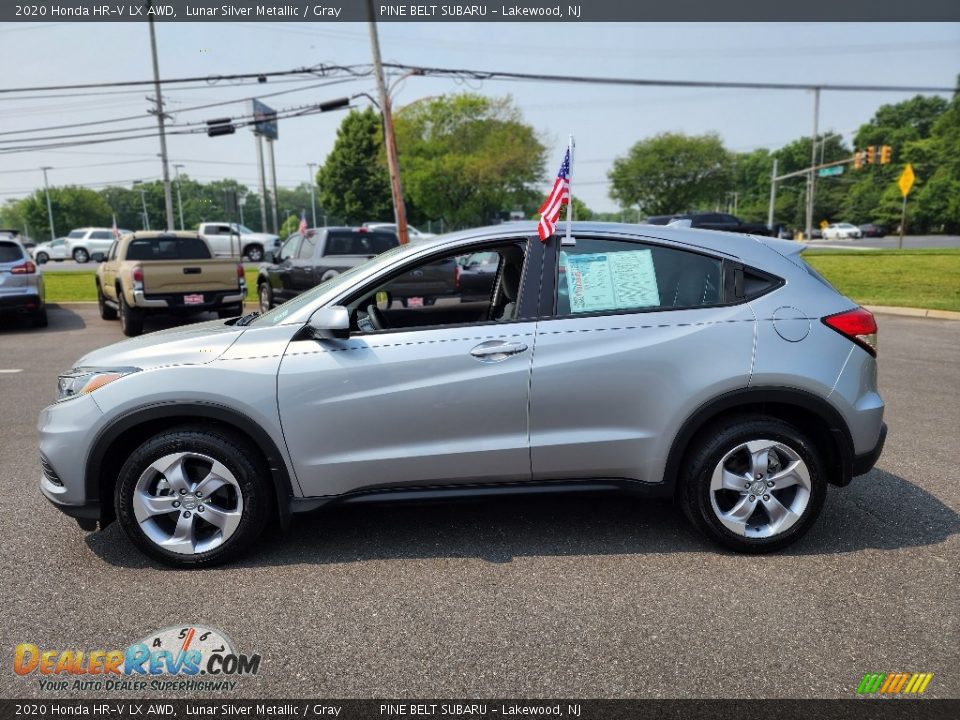 2020 Honda HR-V LX AWD Lunar Silver Metallic / Gray Photo #11