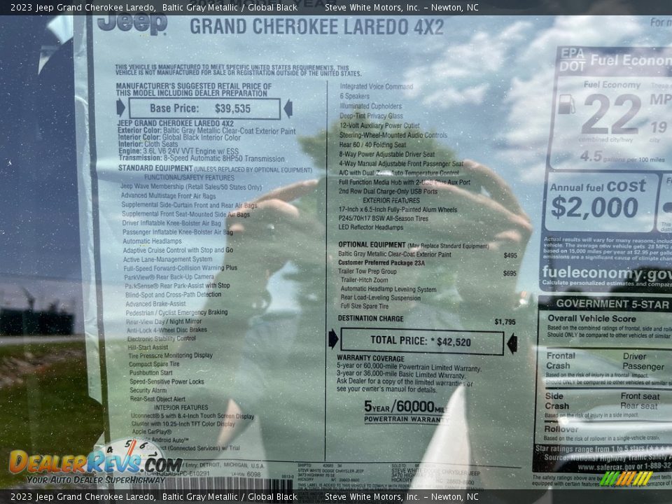 2023 Jeep Grand Cherokee Laredo Window Sticker Photo #25