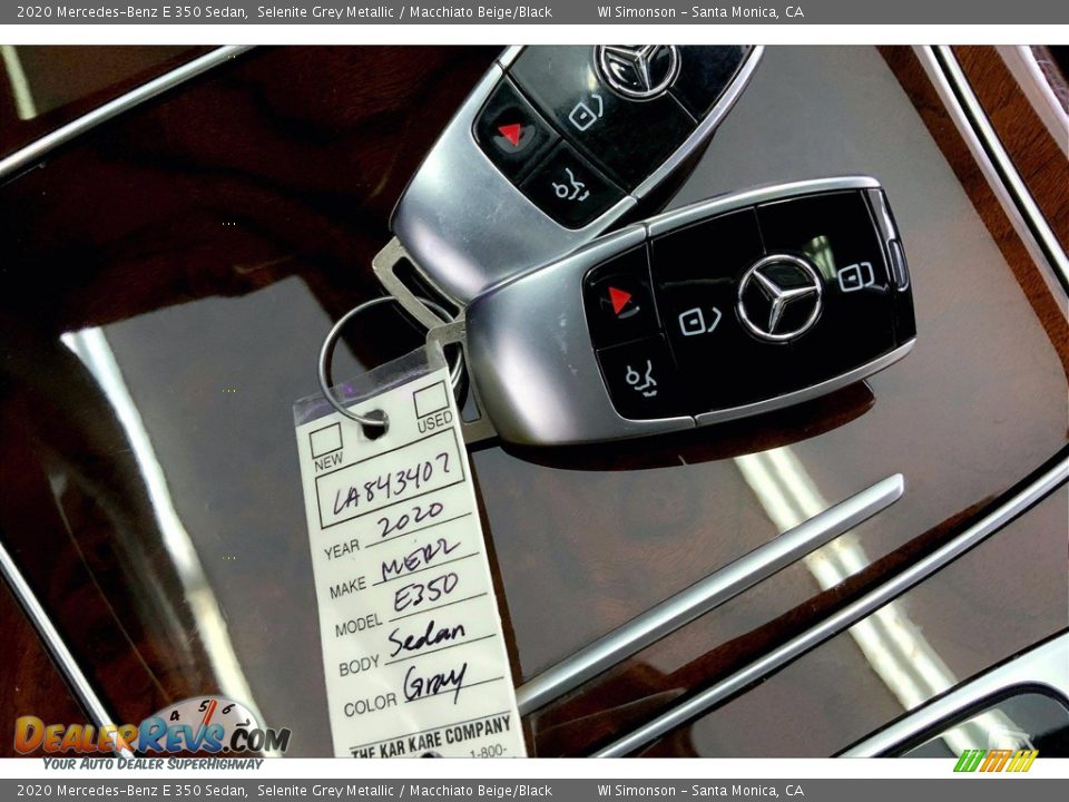 2020 Mercedes-Benz E 350 Sedan Selenite Grey Metallic / Macchiato Beige/Black Photo #11