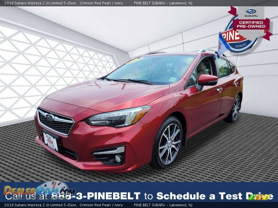 2019 Subaru Impreza 2.0i Limited 5-Door Crimson Red Pearl / Ivory Photo #1