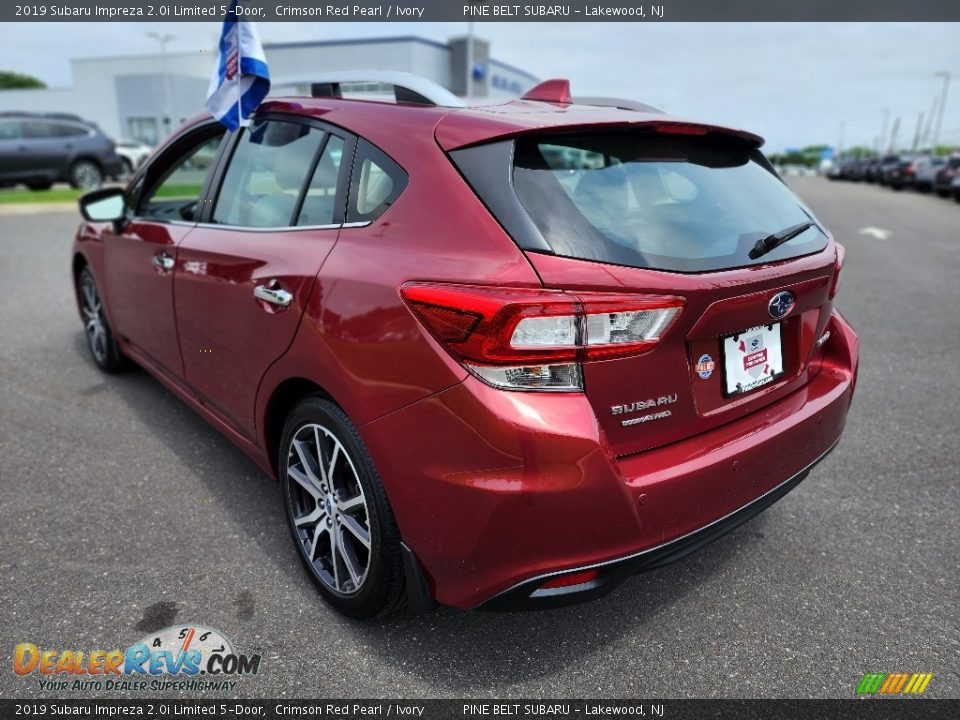 2019 Subaru Impreza 2.0i Limited 5-Door Crimson Red Pearl / Ivory Photo #19