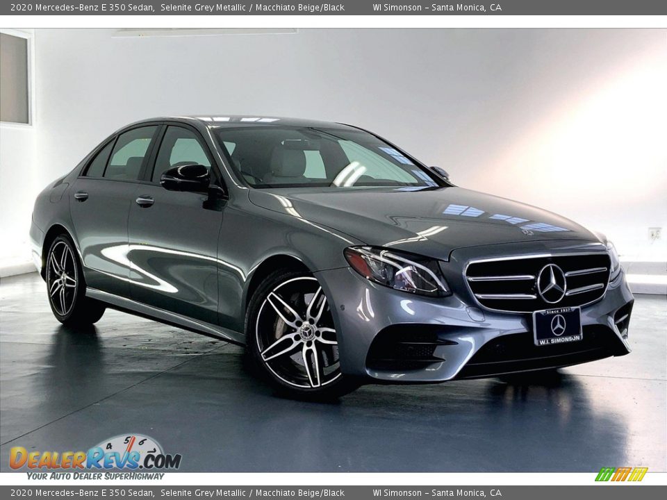 2020 Mercedes-Benz E 350 Sedan Selenite Grey Metallic / Macchiato Beige/Black Photo #34