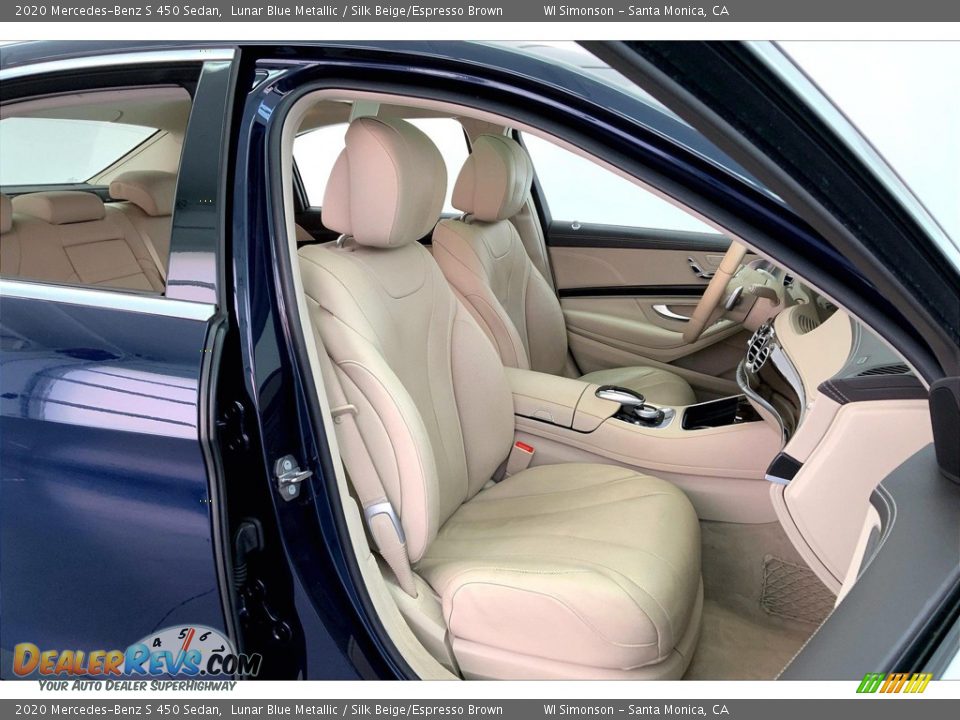 Silk Beige/Espresso Brown Interior - 2020 Mercedes-Benz S 450 Sedan Photo #6