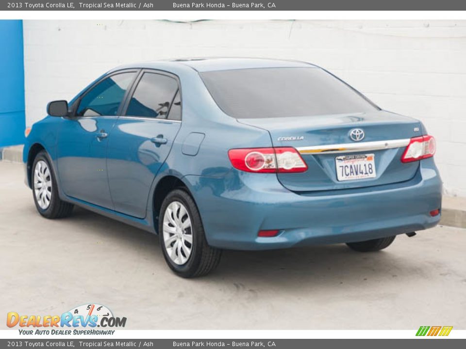 2013 Toyota Corolla LE Tropical Sea Metallic / Ash Photo #2