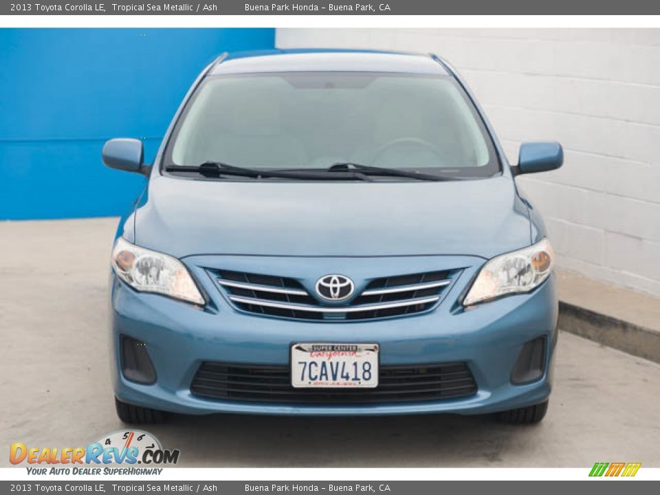 2013 Toyota Corolla LE Tropical Sea Metallic / Ash Photo #7