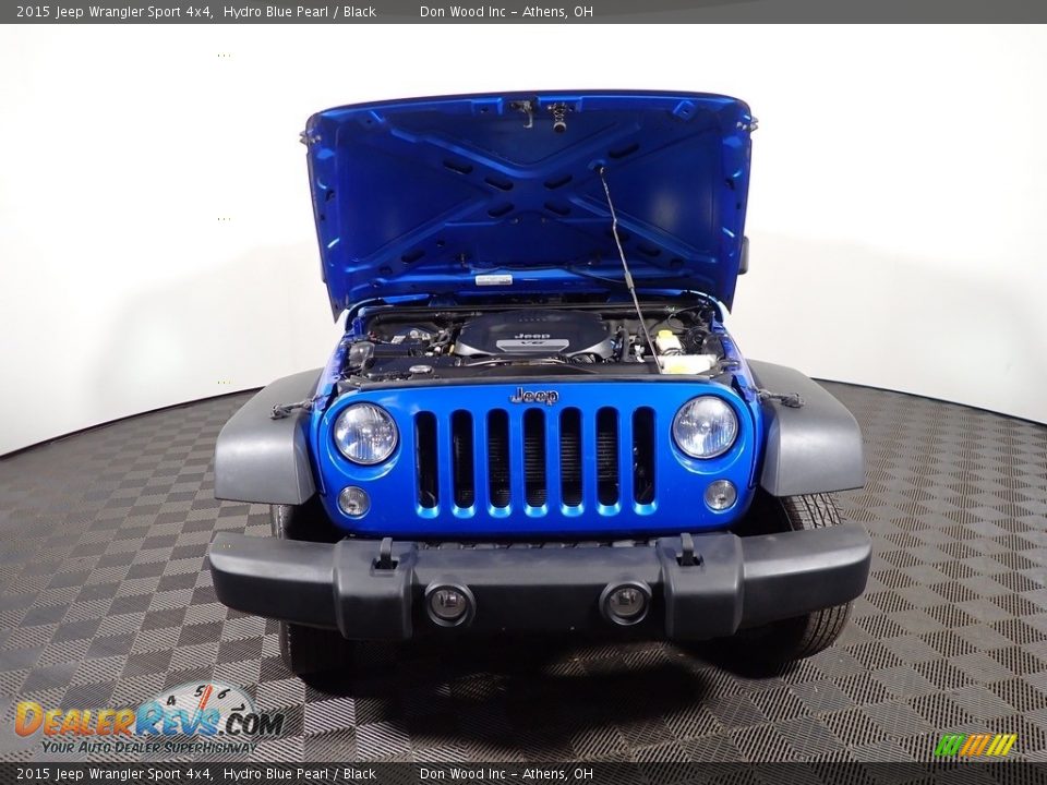 2015 Jeep Wrangler Sport 4x4 Hydro Blue Pearl / Black Photo #5