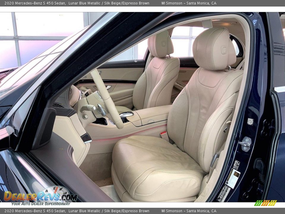 Front Seat of 2020 Mercedes-Benz S 450 Sedan Photo #18