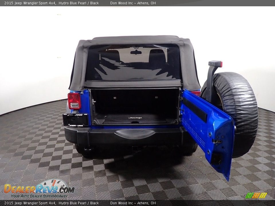 2015 Jeep Wrangler Sport 4x4 Hydro Blue Pearl / Black Photo #12