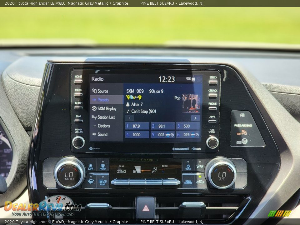 Controls of 2020 Toyota Highlander LE AWD Photo #4